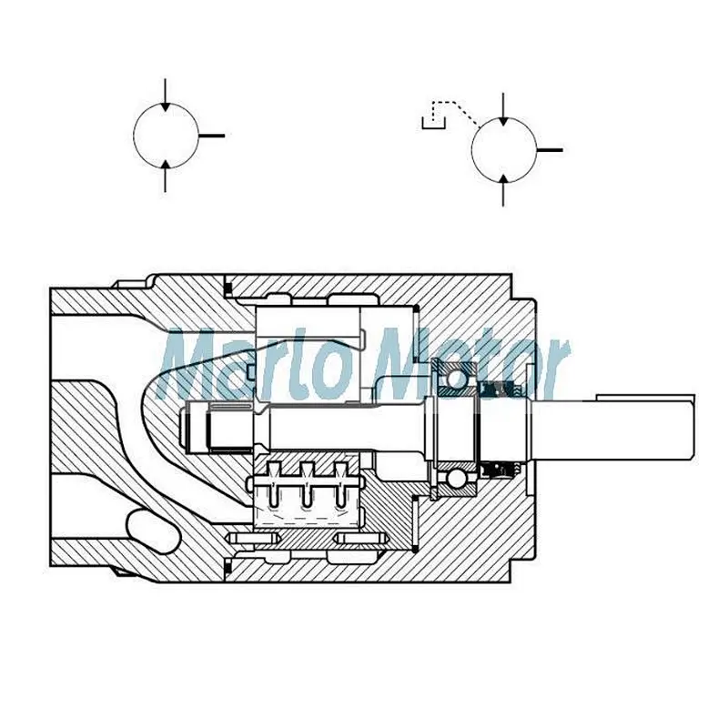 Hot sales Parker Denison M4 series of M4C M4C1 M4SC M4SC1 M4D M4D1 M4SD M4SD1 M4E M41 M4SE M4SE1 vane type hydraulic motors