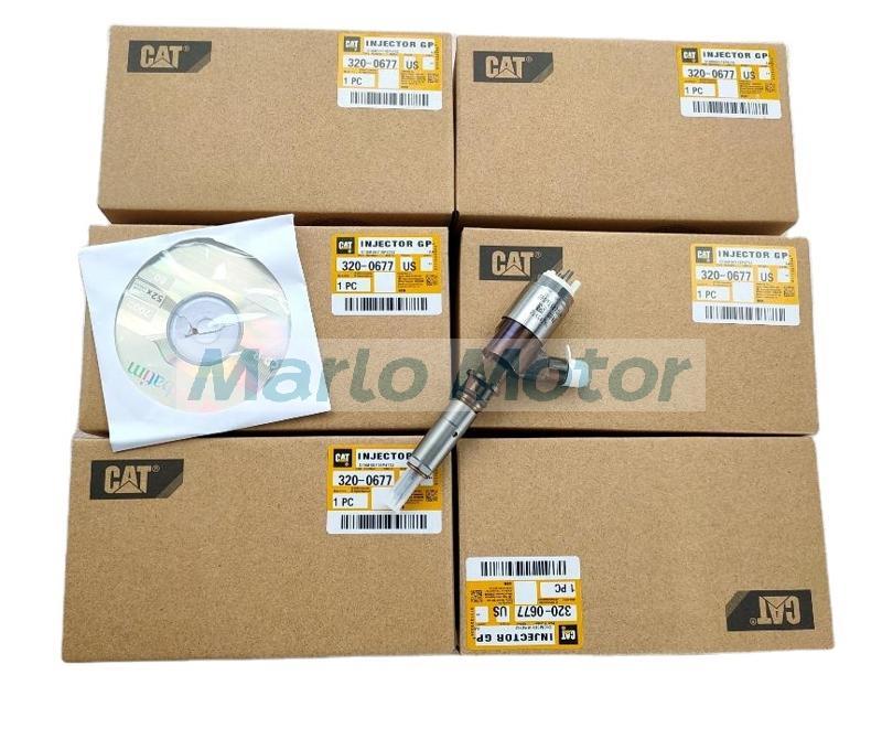 Excavator engine E320D E323D C6.6 C4.4 diesel engine common rail fuel injector 320-0677 3200677