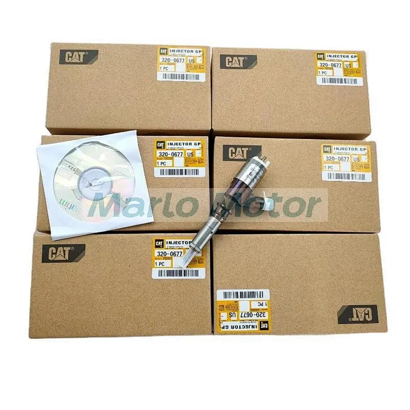 Excavator engine E320D E323D C6.6 C4.4 diesel engine common rail fuel injector 320-0677 3200677