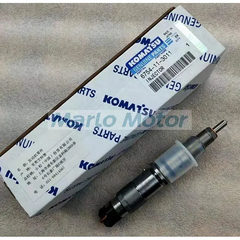 PC200-8 PC220-8 6D107 excavator engine common rail fuel injector 6754-11-3011 3976372 4945969 5263262 0445120059 0445120231