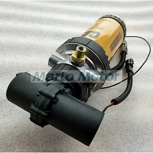 12V diesel fuel water separator for CAT C6.6 3619554 361-9554 fuel filter assembly with fuel pump 228-9129 87802238 RE509530