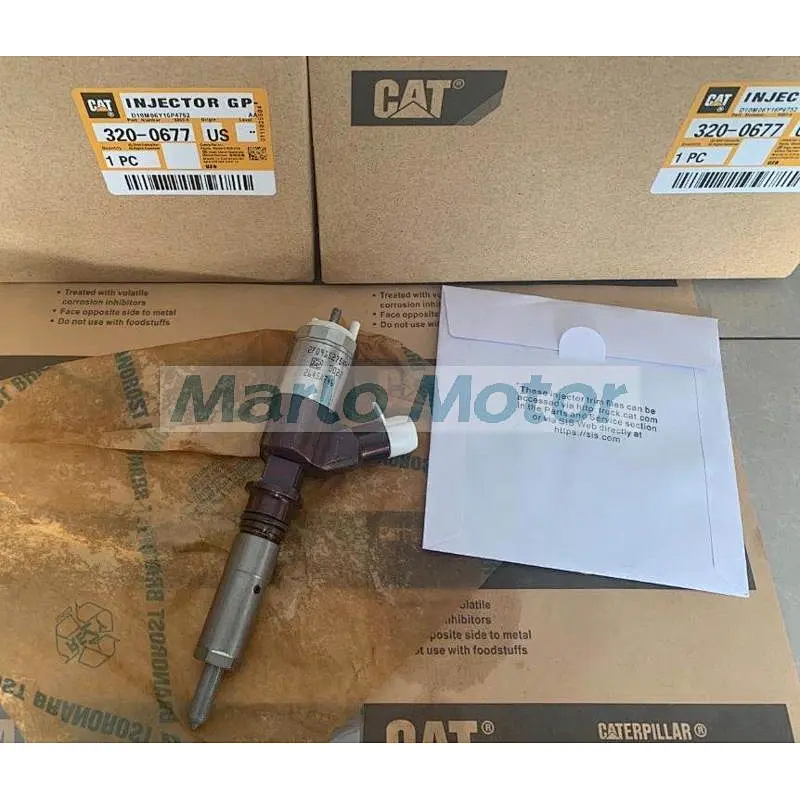 Excavator engine E320D E323D C6.6 C4.4 diesel engine common rail fuel injector 320-0677 3200677