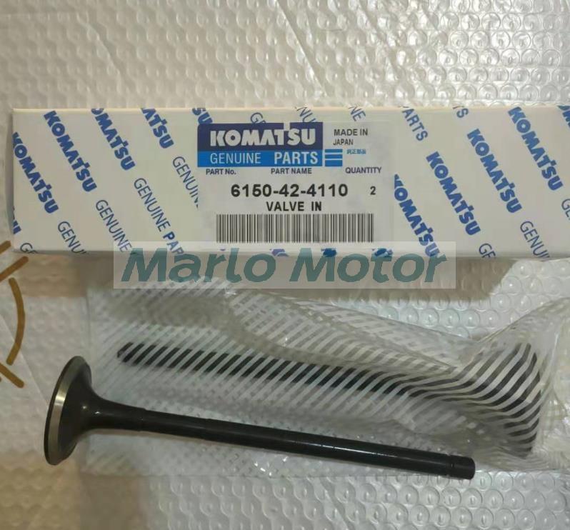 PC400-7 PC450-7 SA6D125E engine intake valve 6150-42-4110 exhaust valve 6150-42-4210 valve guide 6150-12-1341 6150-12-1351