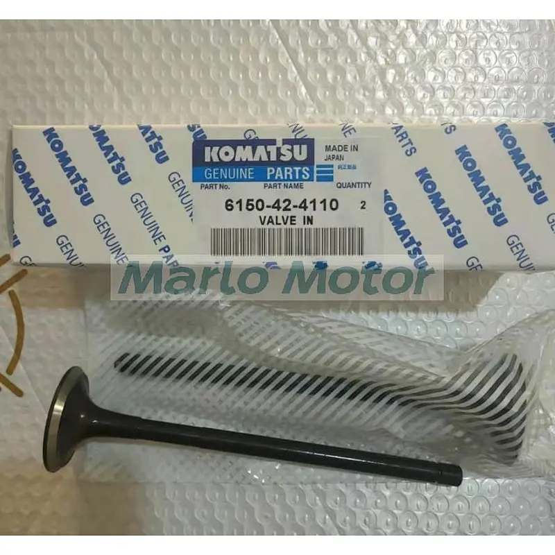 PC400-7 PC450-7 SA6D125E engine intake valve 6150-42-4110 exhaust valve 6150-42-4210 valve guide 6150-12-1341 6150-12-1351