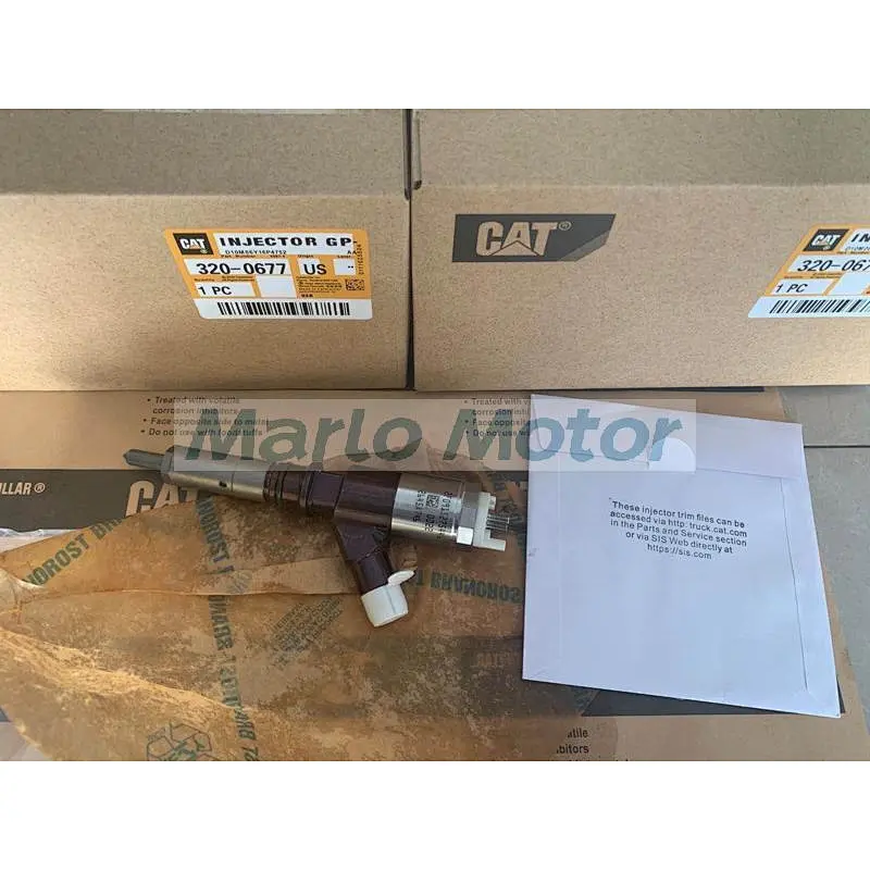 Excavator engine E320D E323D C6.6 C4.4 diesel engine common rail fuel injector 320-0677 3200677