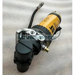 12V diesel fuel water separator for CAT C6.6 3619554 361-9554 fuel filter assembly with fuel pump 228-9129 87802238 RE509530
