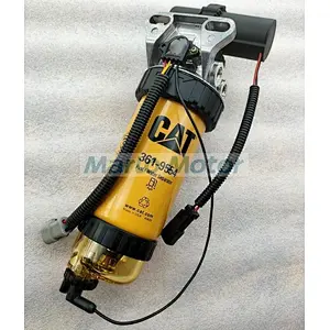 C6.6 excavator fuel water separator 3619554 361-9554 12V fuel filter assy with electronic pump 2289129 2325877 249-7669 3491063