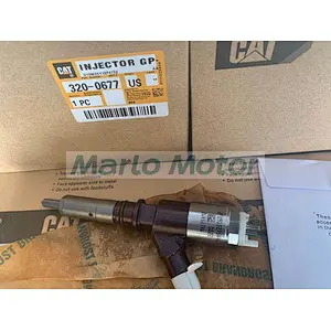 Excavator engine E320D E323D C6.6 C4.4 diesel engine common rail fuel injector 320-0677 3200677