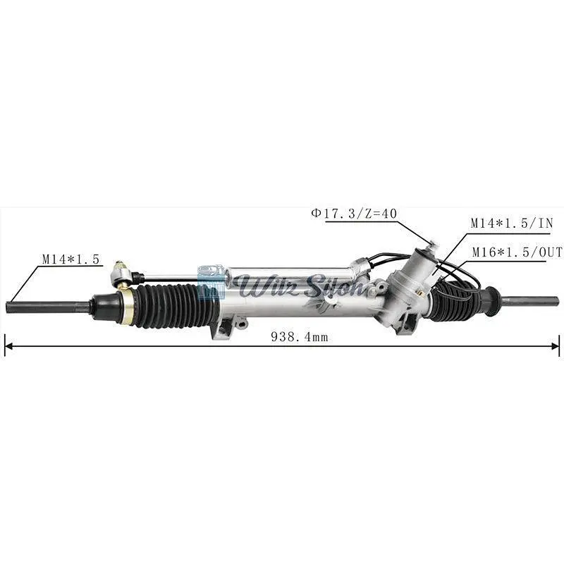 4000.N2 LHD Hydraulic Power Steering Rack for Peugeot 405 I (15B) 1987-1993
