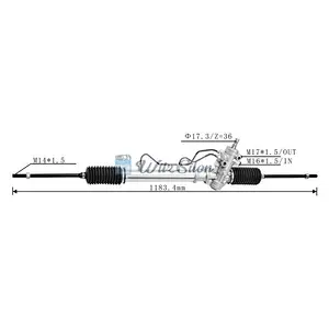 44250-12232 LHD Hydraulic Power Steering Rack For Toyota COROLLA Liftback (_E8_) 1982-1989