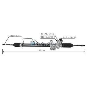 49001-3XT0B LHD Hydraulic Power Steering Rack For NISSAN NV350  CARAVAN Bus (E26) 2012-