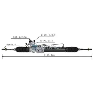 48001-CJ41A RHD Hydraulic Power Steering Rack For Nissan Livina  Grand Livina 2009-2016