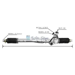 44250-60012 44200-60351 RHD Hydraulic Power Steering Rack For Toyota HILUX VI Pickup (_N1_) 1997-2006