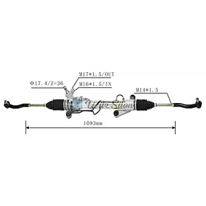 44200-13021 44250-02170 RHD Hydraulic Power Steering Rack For Toyota COROLLA 1991-1995