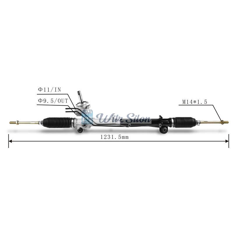 1723864 2S65-3200-CA 4472938 LHD Hydraulic Power Steering Rack for Ford Fiesta Ikon 2002-2015