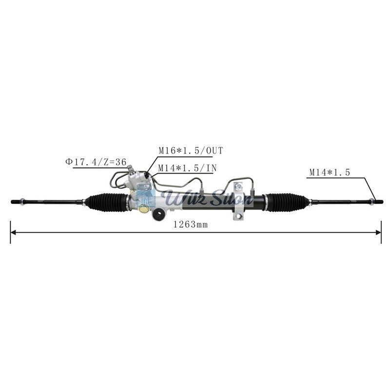49001-9J400 49001-JB51A 49901-JA010 49001-8J000 LHD Hydraulic Power Steering Rack For Nissan ALTIMA 2002-2006