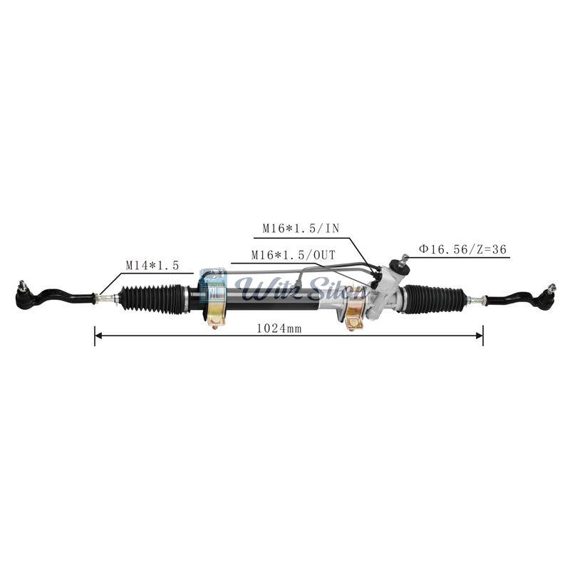 0K70A-32-110 LHD Hydraulic Power Steering Rack for KIA Besta 1992-1997