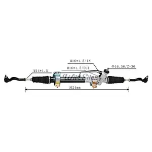 0K70A-32-110 LHD Hydraulic Power Steering Rack for KIA Besta 1992-1997