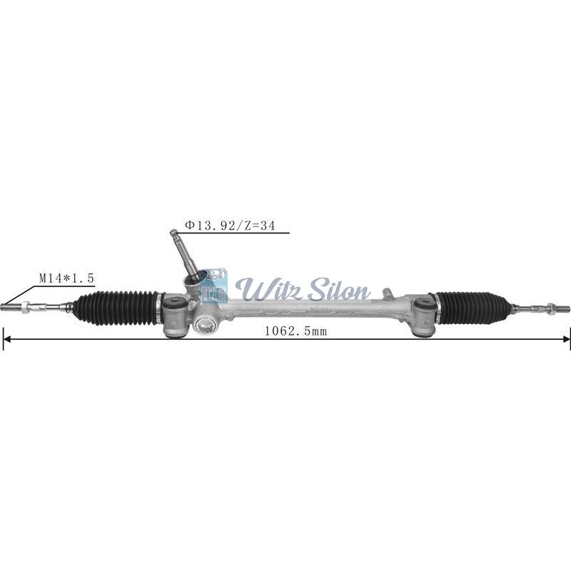 45510-0D170 45510-0D150 45510-52140 LHD Hydraulic Power Steering Rack For Toyota YARIS (_P9_) 2005-