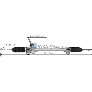 45510-0D170 45510-0D150 45510-52140 LHD Hydraulic Power Steering Rack For Toyota YARIS (_P9_) 2005-