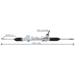 45510-BZ170 RHD Hydraulic Power Steering Rack For Toyota AGYA 2012-2016