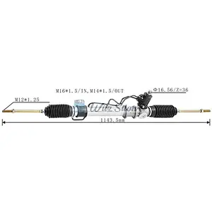 MB489405 RHD Hydraulic Power Steering Rack for Proton Saga 1988-1991