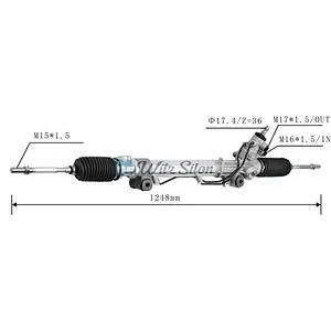 44200-35061 LHD Hydraulic Power Steering Rack For Toyota PRADO (_J1_)] 1998-2007