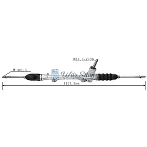 45502-BZ040 RHD Hydraulic Power Steering Rack For Toyota CALYA (B401_) 2016-