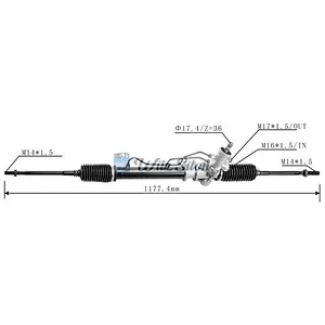 44250-02010 44250-12230 LHD Hydraulic Power Steering Rack For Toyota COROLLA (_E11_) 1997-2002