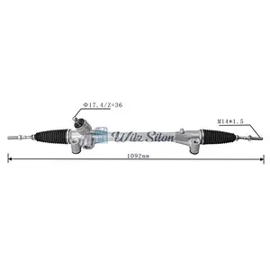 45510-76010 LHD Hydraulic Power Steering Rack For Toyota AVENSIS Estate (_T27_) 2009-