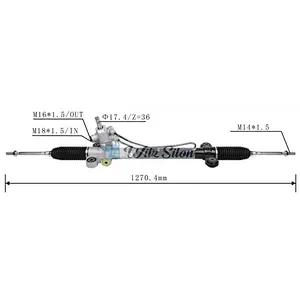53601-SWA-A01 53601-SXSA03 LHD Hydraulic Power Steering Rack For Honda Accord Crosstour 2010-2011