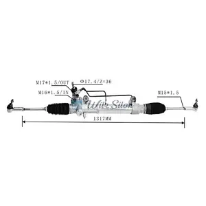 44200-0K010 LHD Hydraulic Power Steering Rack For Toyota HILUX 2005-2016