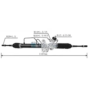 49001-3XT0A LHD Hydraulic Power Steering Rack For NISSAN NV350 Box (E26) 2012-