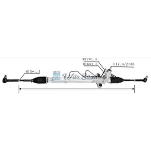 44200-26491 RHD Hydraulic Power Steering Rack For Toyota HIACE  COMMUTER V (TRH2_ KDH2_) 2004-