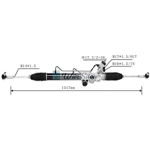 8-97943519-0 LHD Hydraulic Power Steering Rack For Isuzu D-MAX I (TFR TFS) 2002-2012