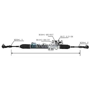 49001-VW600 LHD Hydraulic Power Steering Rack For NISSAN CARAVAN Bus (E25) 2000-2012