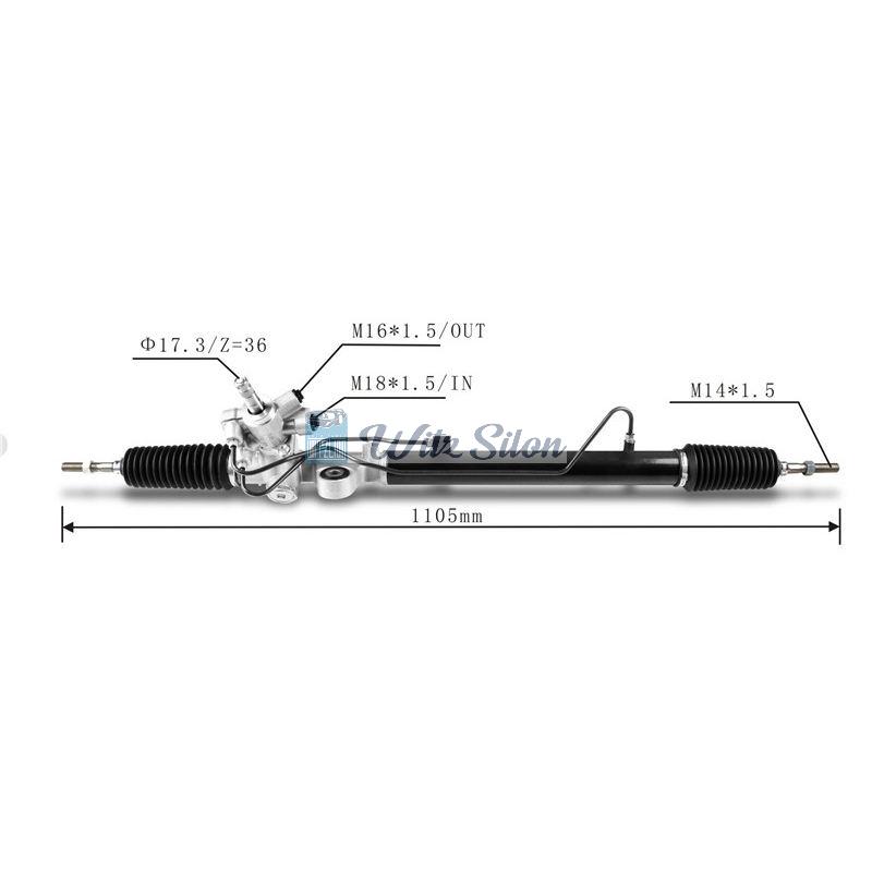 53601-TB0-P01 53601-TA0-A01 53601-TA0-A02 LHD Hydraulic Power Steering Rack For Honda ACCORD 2008-
