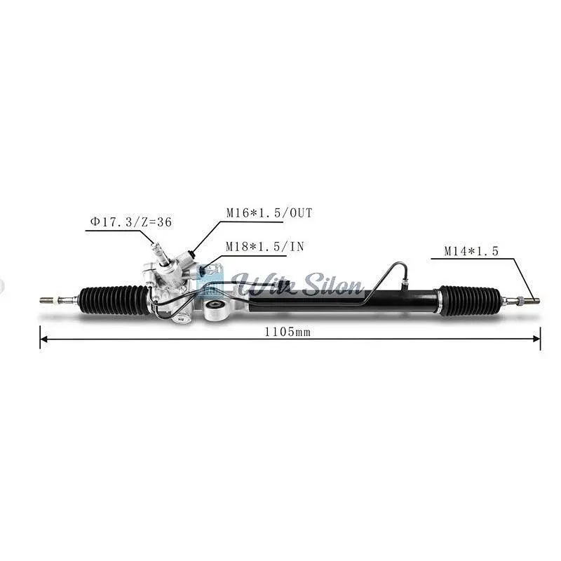 53601-TB0-P01 53601-TA0-A01 53601-TA0-A02 LHD Hydraulic Power Steering Rack For Honda ACCORD 2008-