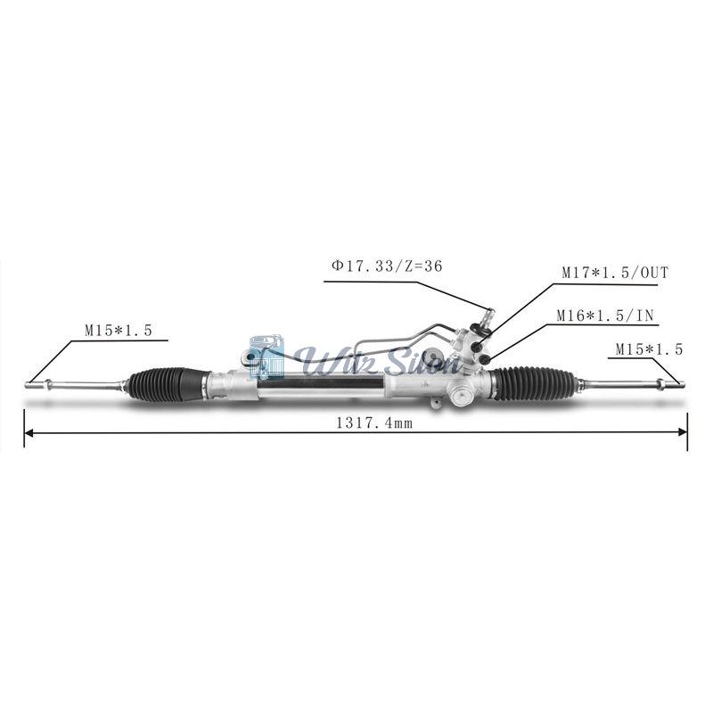 44200-0K080 44200-0K020 44200-0K510 44200-0K021 44200-0K070 44200-0K210 LHD Power Steering Rack For Toyota HILUX VII Pickup 2004