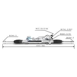 44200-0K080 44200-0K020 44200-0K510 44200-0K021 44200-0K070 44200-0K210 LHD Power Steering Rack For Toyota HILUX VII Pickup 2004