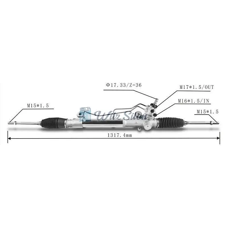 44200-0K080 44200-0K020 44200-0K510 44200-0K021 44200-0K070 44200-0K210 LHD Power Steering Rack For Toyota HILUX VII Pickup 2004