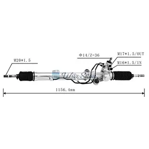 44250-60060 LHD Hydraulic Power Steering Rack For Toyota PRADO (_J1_) 1998-2007