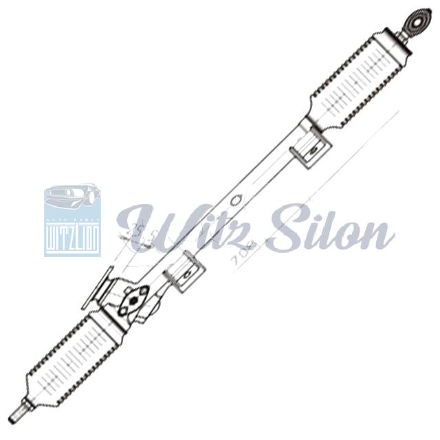 Power steering rack and pinion for PEUGEOTS 504 4002.47