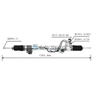 44250-60100 LHD Hydraulic Power Steering Rack For Toyota PRADO (_J1_) 1998-2007