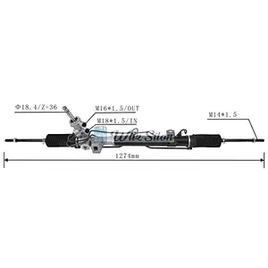 LHD Steering Gear Power Steering Rack for CHRYSLER CARAVAN  VOYAGER 2001-2004 4743142AH 4743142AD 4766321AD 4797706