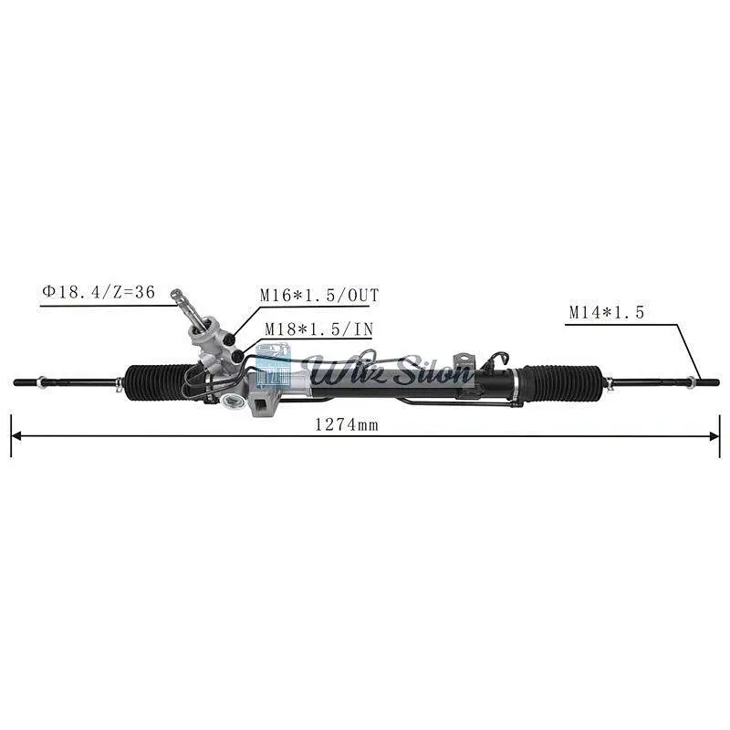 LHD Steering Gear Power Steering Rack for CHRYSLER CARAVAN  VOYAGER 2001-2004 4743142AH 4743142AD 4766321AD 4797706