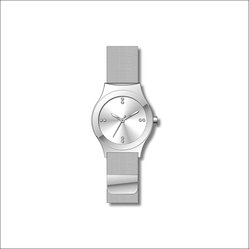 Simple couple stainless steel watches