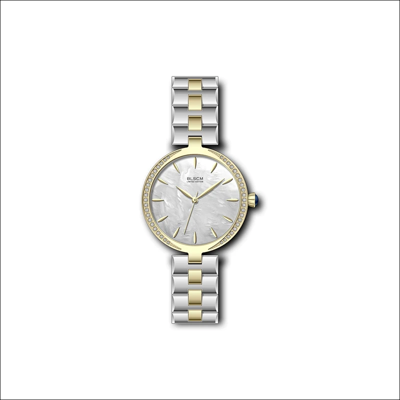 Japan Quartz Ladies Fashion Watches with setting stones