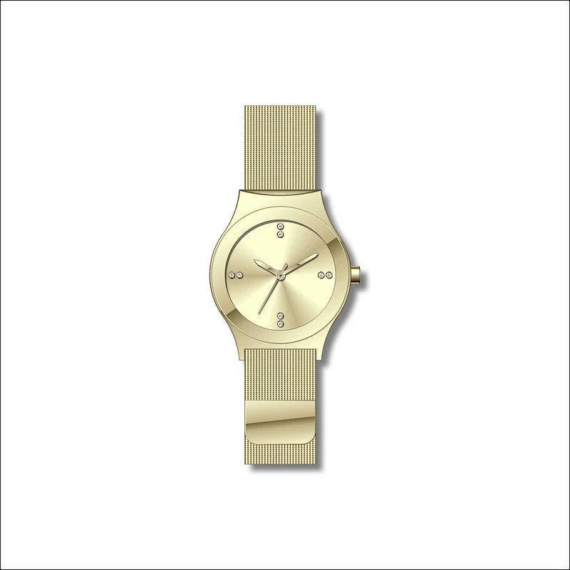 Simple couple stainless steel watches