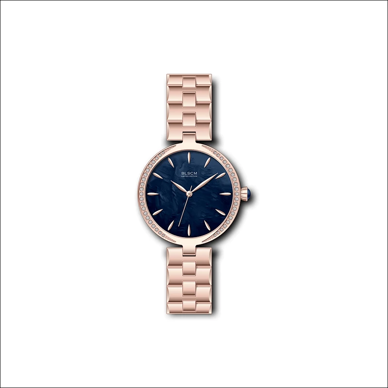 Japan Quartz Ladies Fashion Watches with setting stones